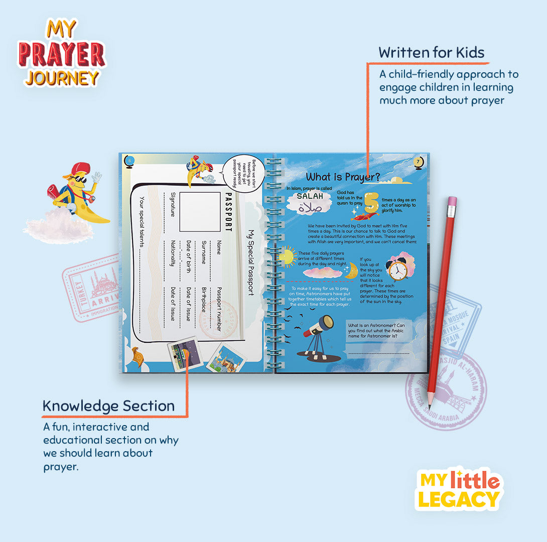 My Prayer Journal, My Prayer Journey: Kids Salah Journal & Activity Book