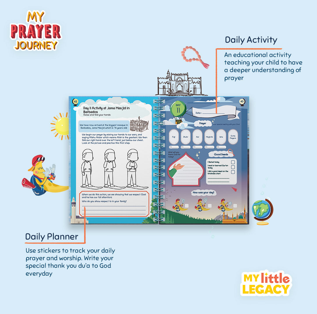 My Prayer Journal, My Prayer Journey: Kids Salah Journal & Activity Book