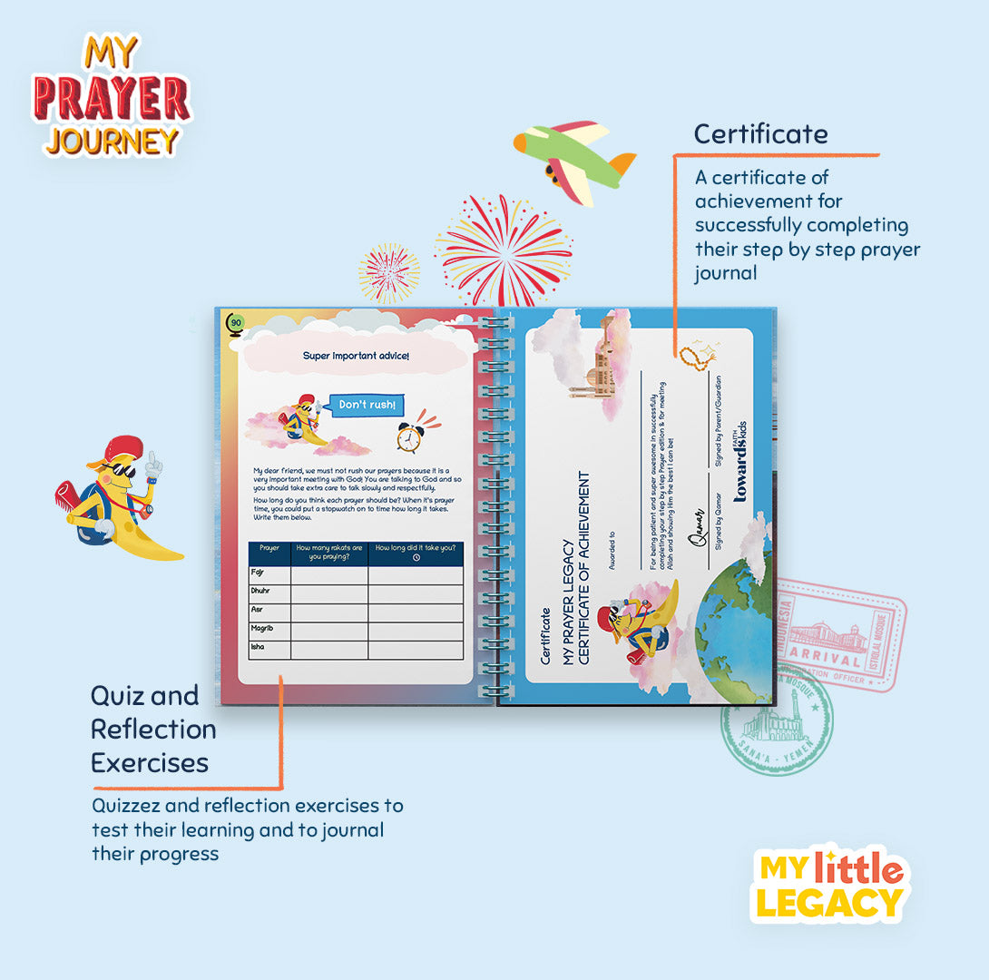 My Prayer Journal, My Prayer Journey: Kids Salah Journal & Activity Book