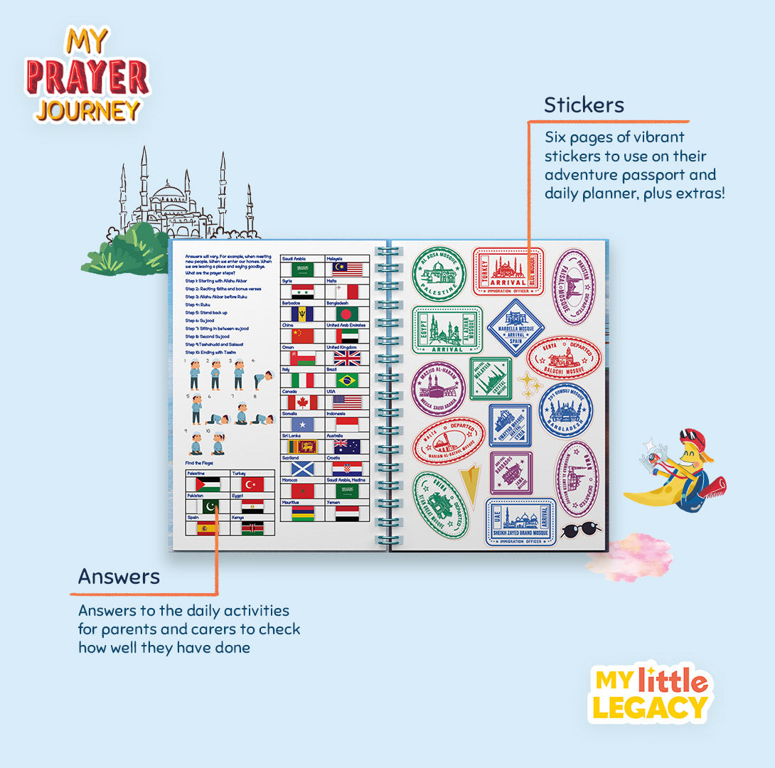 My Prayer Journal, My Prayer Journey: Kids Salah Journal & Activity Book