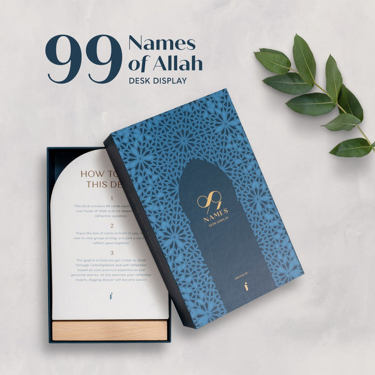 99 Names of Allah Desk Display Cards