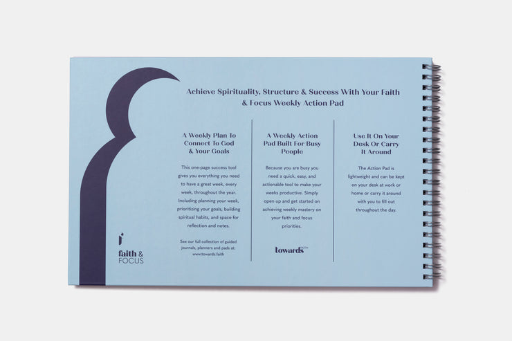 Faith & Focus Weekly Action Pad Sample