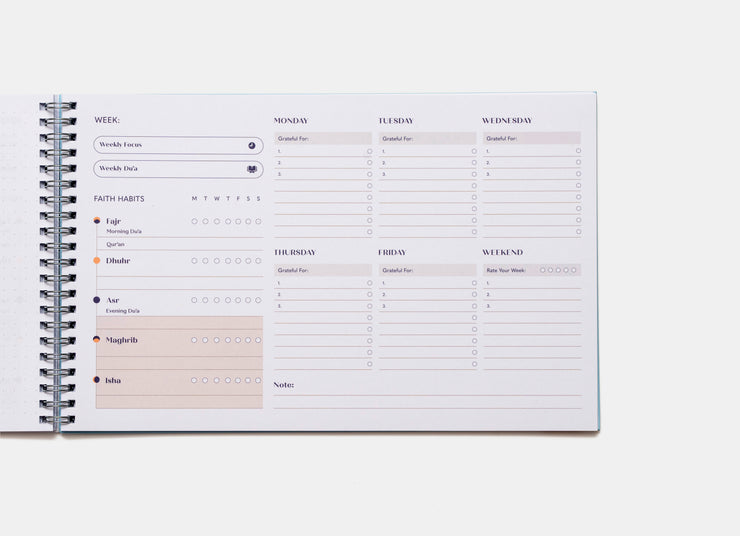 Faith & Focus Weekly Action Pad Sample
