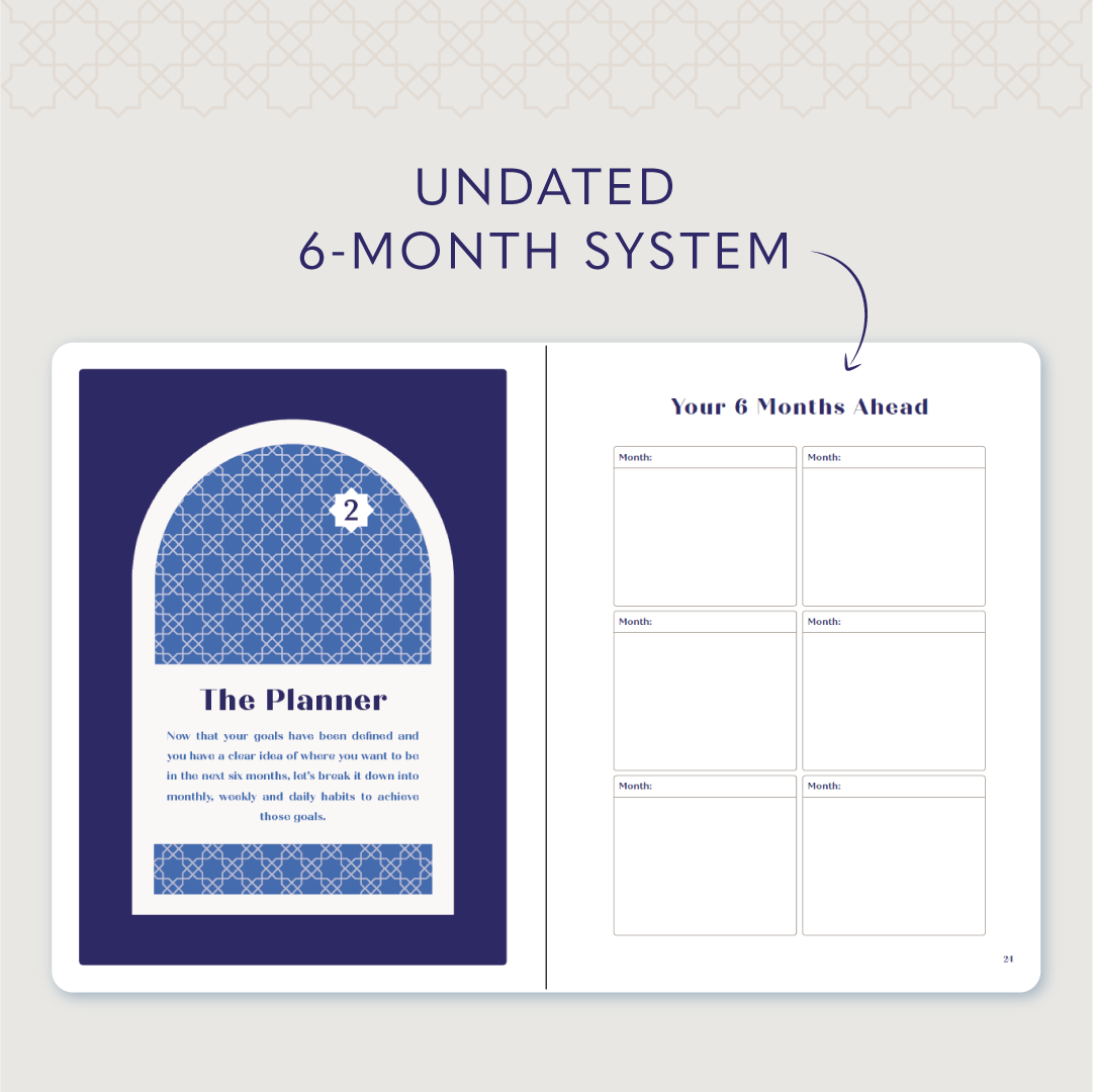 Muslim Productivity Digital Planner, Faith & Focus Weekly Muslim Productivity Planner & Journal Digital