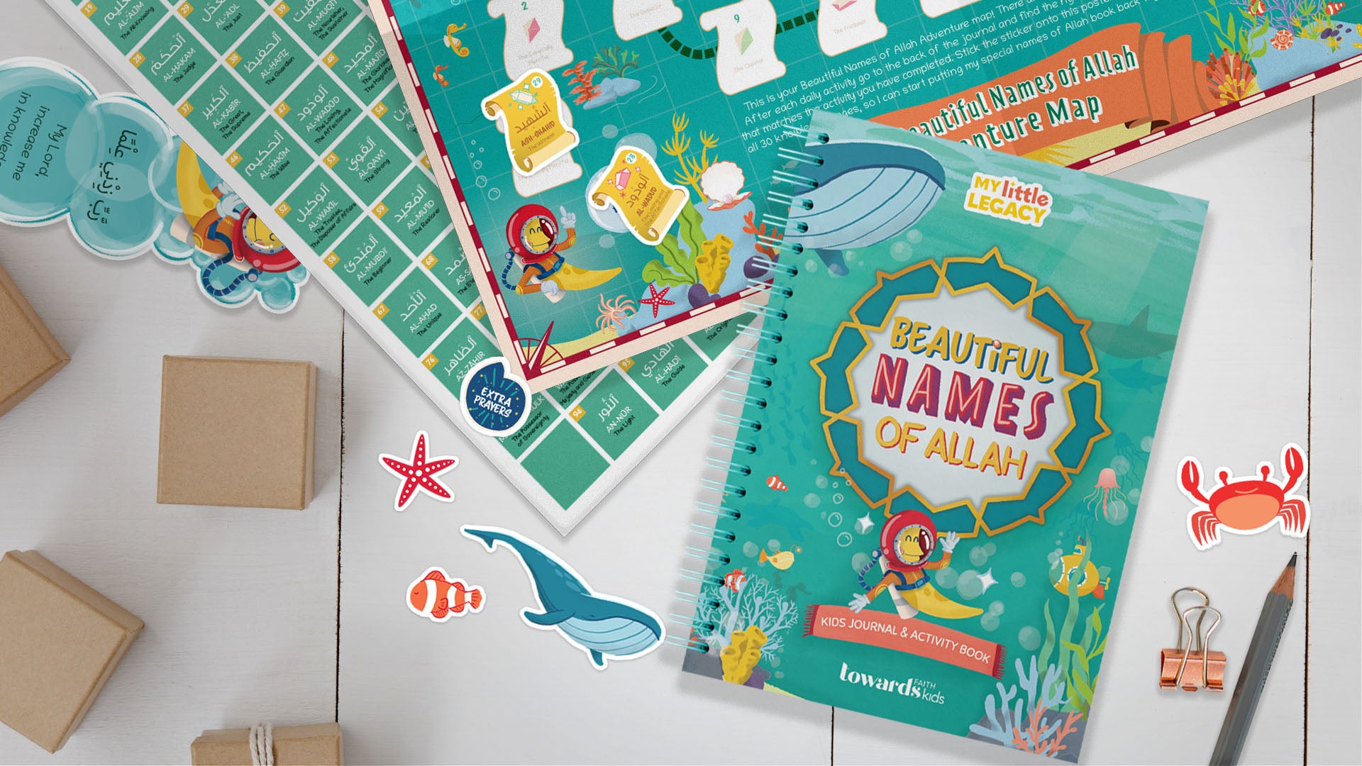 Allah Names Kids Journal, Names of Allah Kids Journal & Activity Book