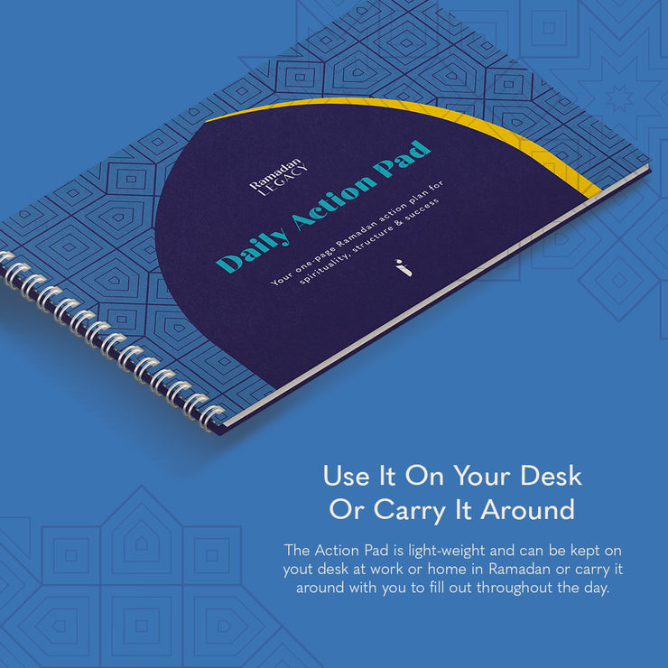 Ramadan Daily Action Pad, Ramadan Legacy Daily Action Pad