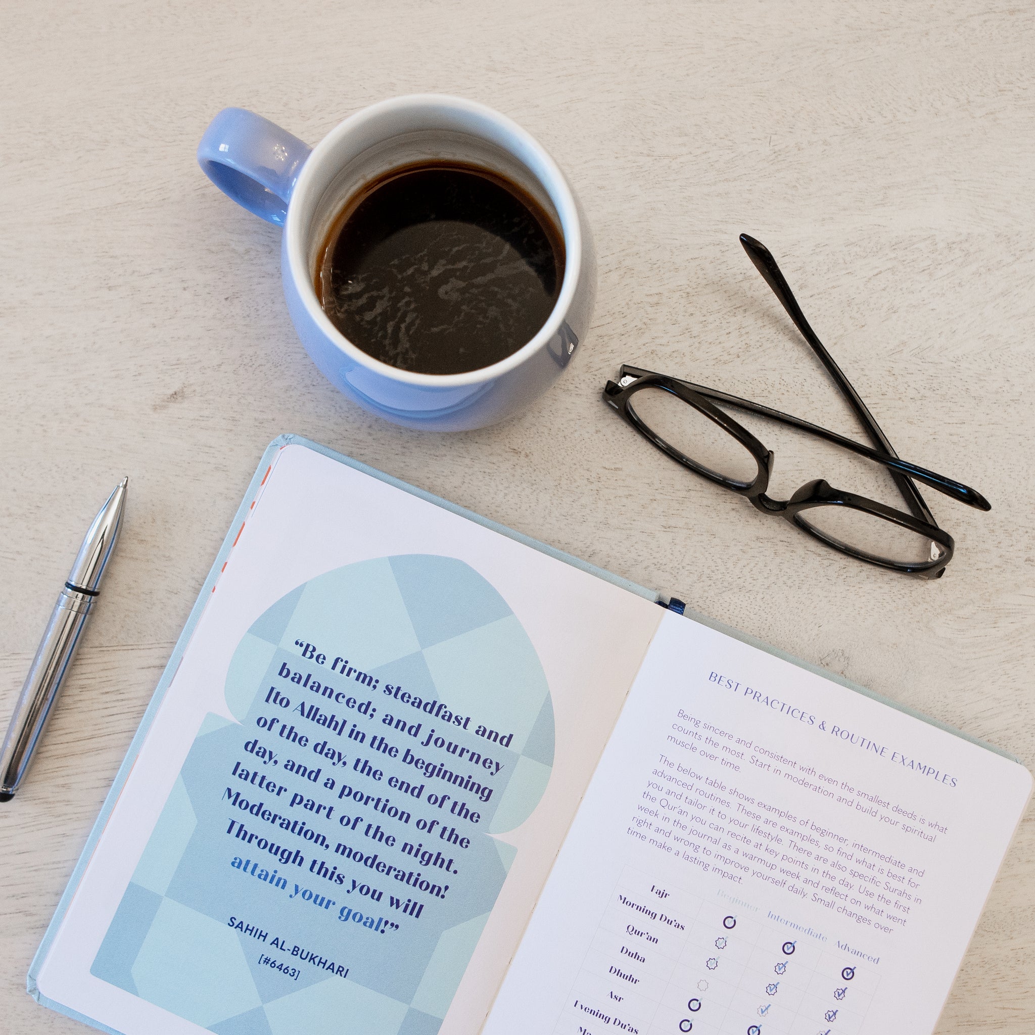 Muslim Productivity Journal, Faith & Focus Daily Muslim Productivity Planner & Journal